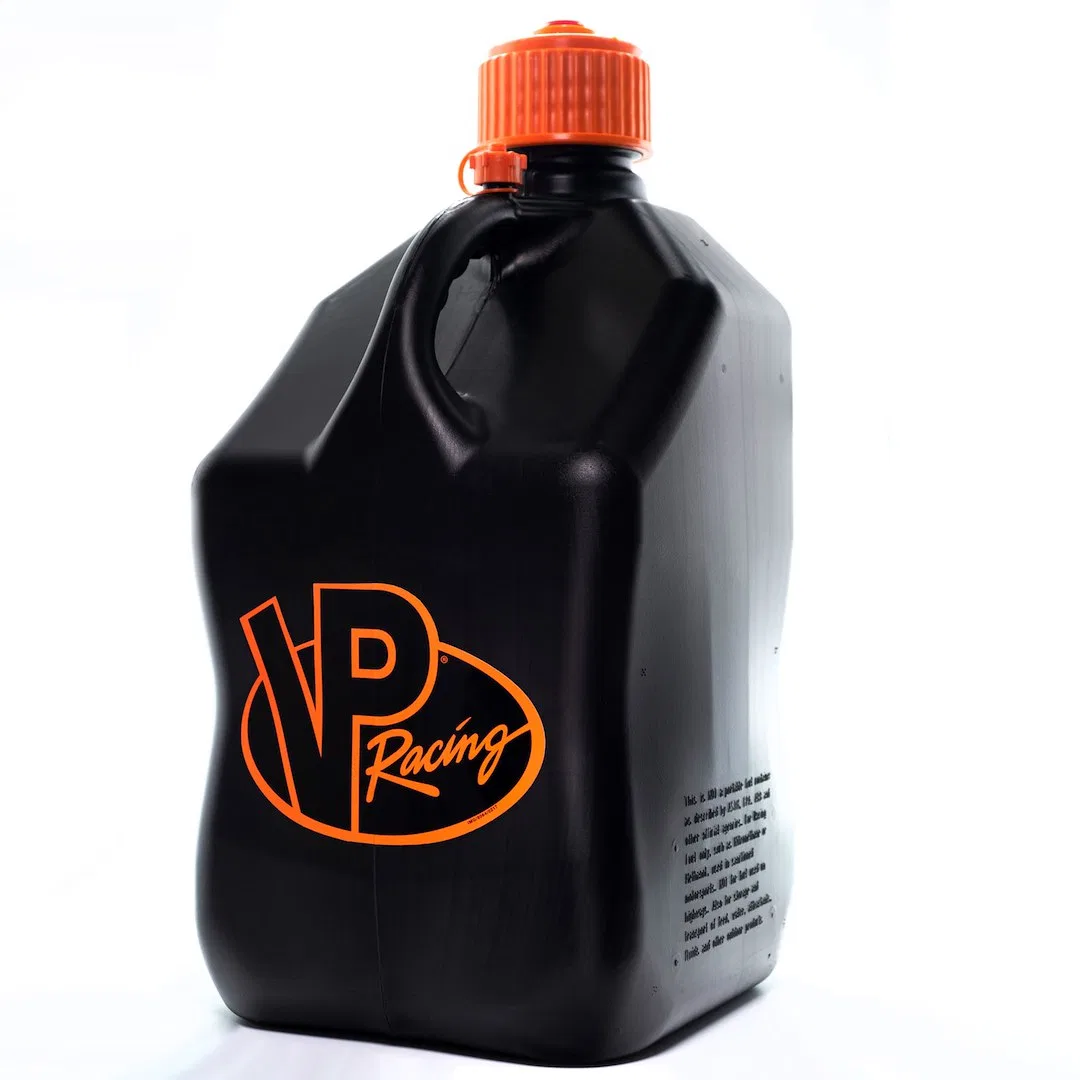 3852-CA – VP FUEL Liquid Storage Container, Black With Orange VP Racing Logo 5.5 Gallon Free Standing Polyethylene Sq...